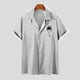 thumbnail image 2 of Camisas de Manga Larga para Hombres Blusa Cómoda de Cuello de Impresión, Camisa Casual de Poliéster para Uso Diario, de Fiesta Y de Primavera de Verano, 2 of 4