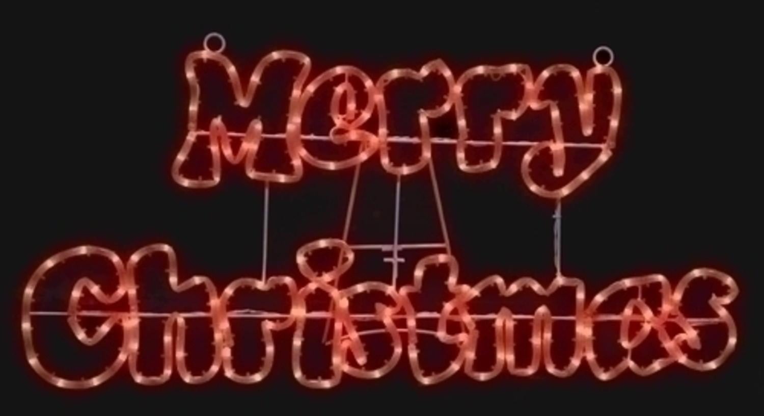 Outdoor plug silhouette christmas 2m motif mains rope merry garden light 32" Merry Christmas Red Rope Light Outdoor Outdoor Decoration - Walmart.com - Walmart.com