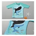 thumbnail image 6 of Bxsruta Baby Boy Swimsuit, Boys' Print Swimsuit Set Short Sleeved Top+swim Trunks+hat Swimming Three Piece Swimsuit Set, 6 of 8