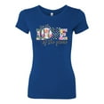 thumbnail image 3 of For the Love of the Game Sports Womens Slim Fit Junior Tee, Royal, X-Large, 3 of 5