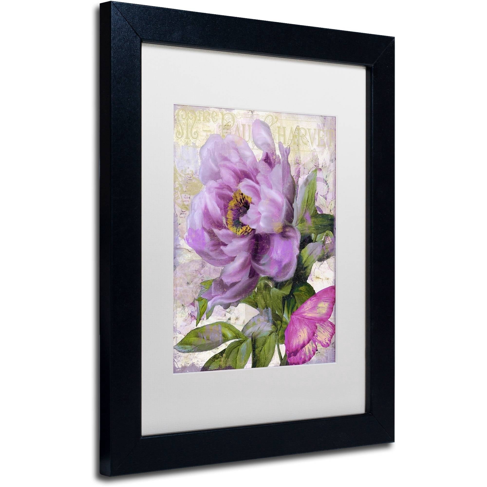Trademark Fine Art "July" Canvas Art by Color Bakery White Matte, Black Frame