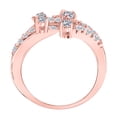 thumbnail image 3 of Aonejewelry 0.55Ct. Ttw Stylish Fancy Diamond Ring In 14K Rose Gold, 3 of 4