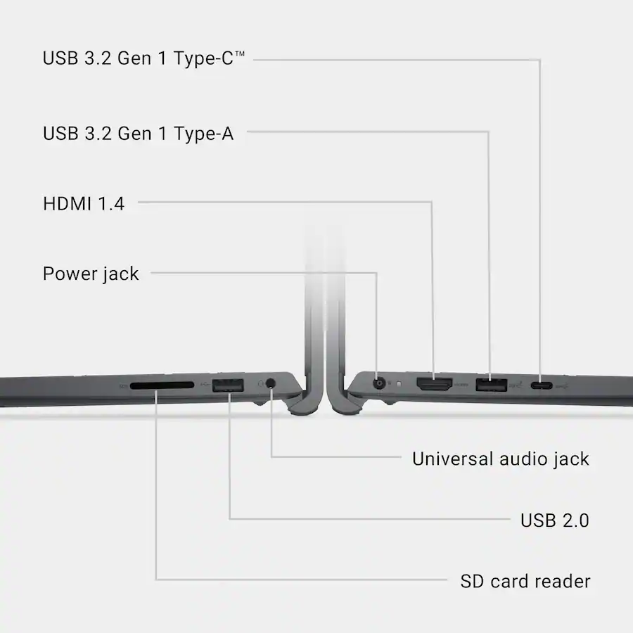Dell - 15.6" 2K Touchscreen Laptop - Intel Core i5 1334U 2023 - 8GB Memory - 512GB Storage - Carbon Black