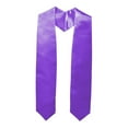thumbnail image 3 of Estola de graduación Accesorios para togas de graduación Estola de honor de graduación de color sólido Púrpura, 3 of 9