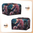 thumbnail image 3 of Lsque Ocean Seahorse Print 4 Slice Toaster Cover , Kitchen Appliance Dustproof Protector , Toaster Protector Dustproof Kitchen Appliance Cover, 3 of 7