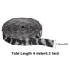 thumbnail image 2 of Cinta de Rincón de Cristal Autoadhesiva, Rollo de Cinta de Diamante de 7 Filas de 4 Yardas Negro/Blanco, 2 of 6