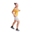thumbnail image 2 of Milaget 1/87 Scale HO Resin Sports Figures People Character Action Figure Doll for Micro Scene DIY Train Model Layout Decor Toy 2cm Tall Yellow Female C, 2 of 7