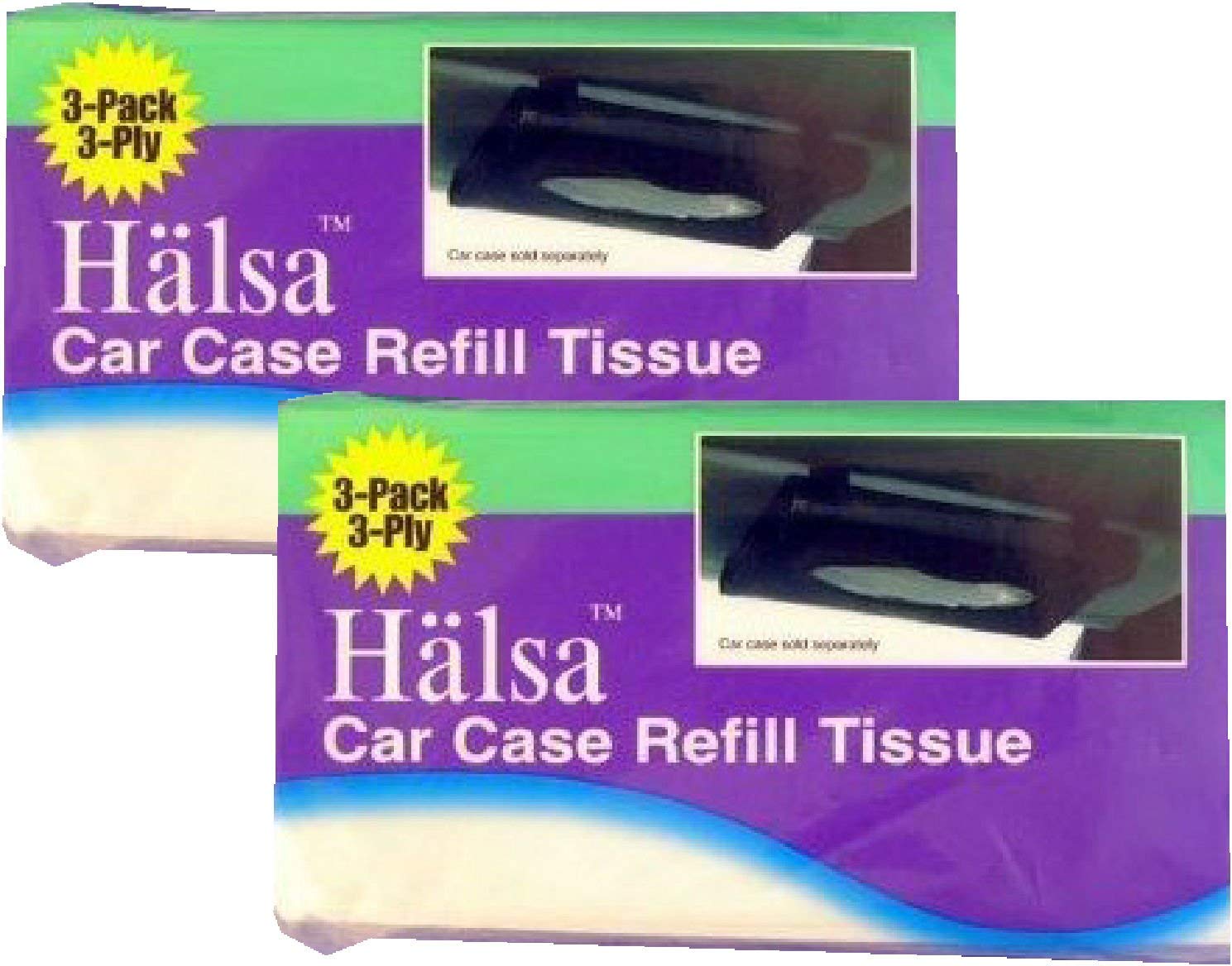 Halsa Auto Visor Tissue Refills for Tempo Visor 2 Bags (Total of 6