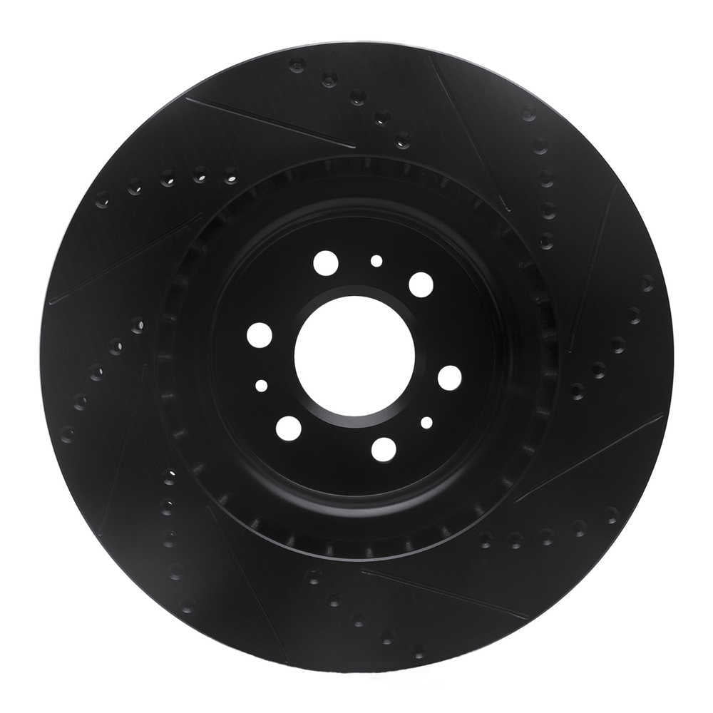 Dynamic Friction Company 633-46015L DFC Brake Rotor - Drilled And Slotted - Black