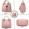 thumbnail image 3 of Handbags and Purses for Women Fashion Tote Bags Tassle Shoulder Bag Top Handle Satchel Purse Set 3pcs, 3 of 6