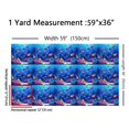 thumbnail image 3 of Castle Fairy Cartoon Sea Fish Fabric by the Yard 3 Yards for Kids, Colorful Underwater World Room Decor Fabric by the Yard, Coastal Starfish Fabric for Sewing, 3 of 6