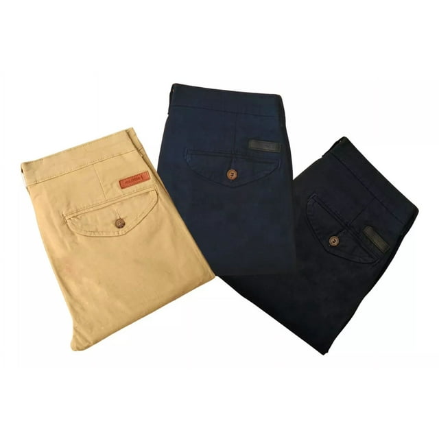 3 Pack Pantalones Chino Cartera De Gabardina Hombre Holstone