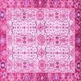 thumbnail image 1 of Ahgly Company Indoor Square Oriental Pink Traditional Area Rugs, 3' Square, 1 of 4