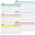 thumbnail image 1 of DBSFVPUS Clothes Storage Cabinet 6 Bags with Zipper 7.8×3.9 Inch Clear Envelope Wallet 6 Colors Pouch Purse for Bank Deposit Multi Purpose Check Wallet, 1 of 8