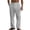 Grey@GC@, variant on CONZONE Mens Baggy Pants Wide Leg Pants With Side Buttons Design Trendy Elastic Waist Solid Color Soft Casual Joggers With Pocket