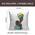 thumbnail image 2 of LALILO Throw Pillow Covers African Woman With Child African Baby Mother Cushion Cover 18" x 18", 2 Pack, 2 of 6