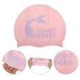 thumbnail image 3 of Gorro de natación impermeable de cola de pez de silicona 1 Pc Rosa Púrpura, 3 of 5