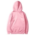 thumbnail image 5 of LIIPEE Men Hoodies Solid Color Long Sleeve Drawstring Pullover Hooded Sweatshirt With Pocket Male Trendy Vacation Sweatshirts,Pink,L, 5 of 5
