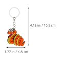 thumbnail image 4 of UPOUART Cartoon Snake Keychain Party Favors Assorted Colors 12 Pieces Key Organizer Accessories, 4 of 6