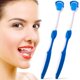 thumbnail image 1 of Cepillo para lengua, raspador de lengua, limpiador de lengua ayuda a combatir el mal aliento, 2 raspadores de lengua, paquete de 2 (negro y azul) Zhivalor Cuidado Dental Especializado, 1 of 7