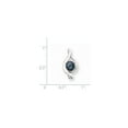 thumbnail image 2 of 14k White Gold 5.5mm Black Freshwater Cultured Pearl AAA Diamond pendant, 2 of 2