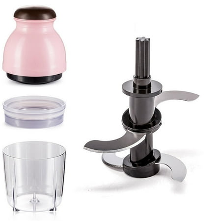 

Alexsix Electric Chopper Vegetables Grinder Corded Garlic Onion Mincer with Double Layer Blades for Spice Meat Baby Food(Pink)