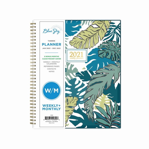Blue sky 2021 weekly monthly planner 8 5 x 11 grenada walmart 