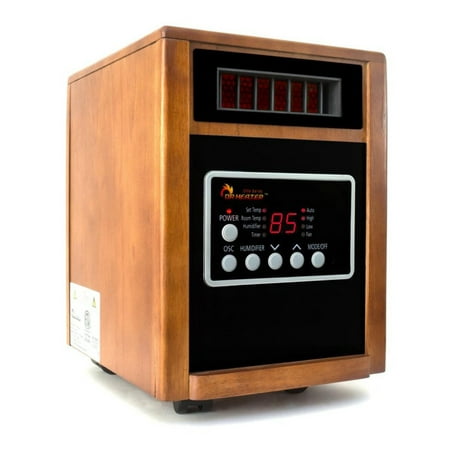 Dr. Infrared Heater DR-998 1500W Advanced Dual Heating System with Humidifier and Oscillation Fan and Remote