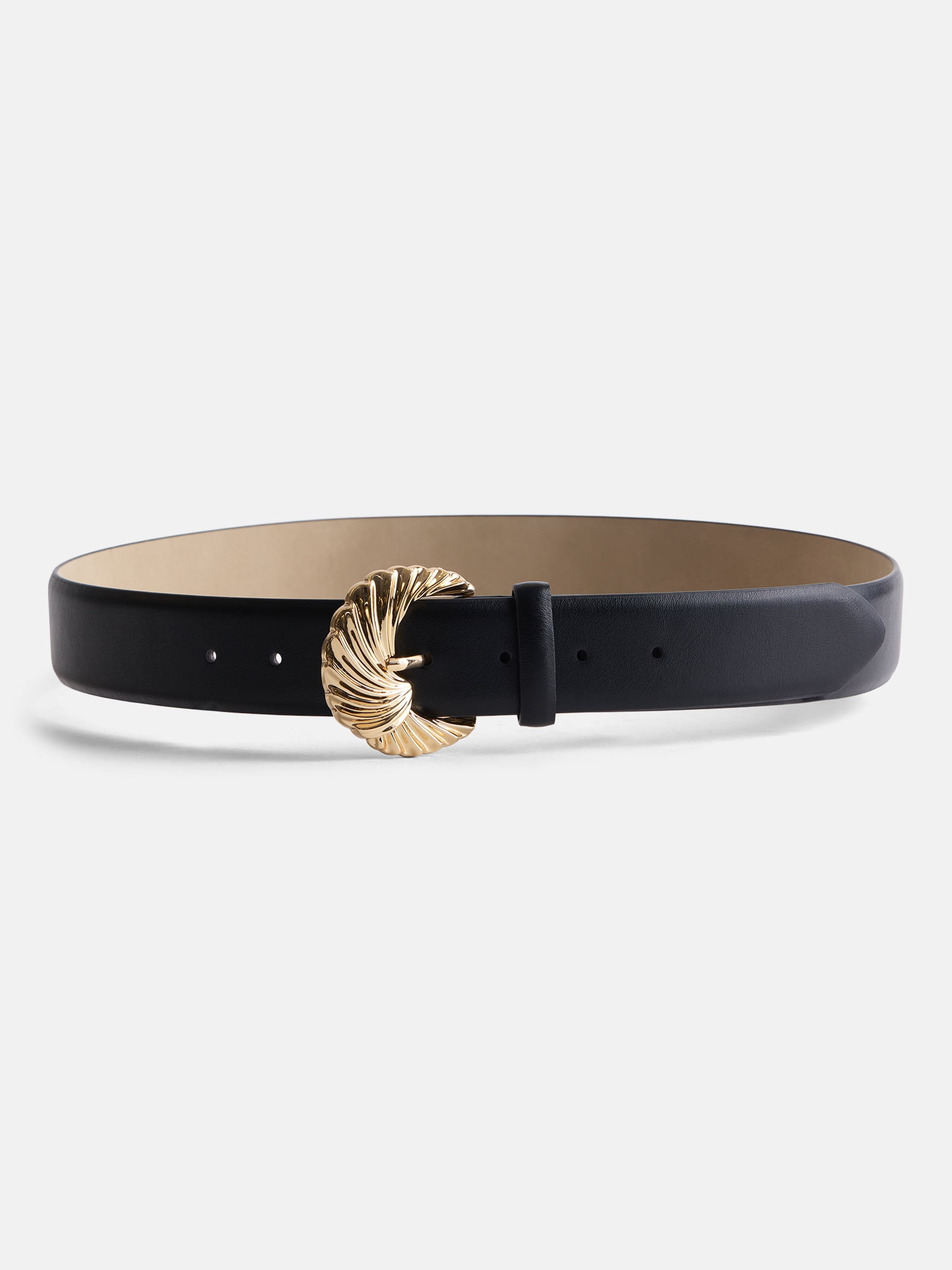 Devil Wears Prada Scoop Collection Women's Ornate Buckle Belt, Black, Sizes S-3XL
