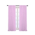 thumbnail image 3 of 3S Brother's Home Décor Curtains BOHO Design Set of 2 Panels Velvet Look Hanging Back Tap and Rod Pocket Décor Nursery Room Bedroom Kitchen Window - Made in Turkey 30Pink (52"Wx95"L), 3 of 6