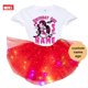thumbnail image 3 of Conjunto de tutú y vestido para cumpleaños de niñas, traje de fiesta de cumpleaños de Monster High Boll, vestido ligero para fiesta de niñas, falda de 5 años, manga larga, 3 of 5