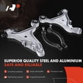 thumbnail image 3 of A-Premium 6Pcs Front Suspension Kit Lower Control Arm Ball Joint Outer Tie Rod End Bushing Compatible with Volvo S80 1999-2006, 3 of 8