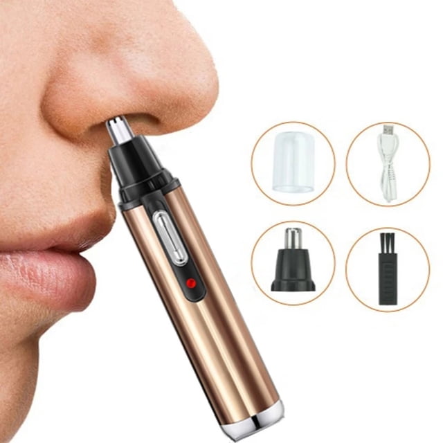 Rechargeable Nose Hair Trimmer Electric Removal Clipper Razor Shaver Trimmer Epilators High Quality Eco-Friendly Nose Trimmer Gold