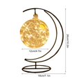 thumbnail image 2 of Wishing Star Bottles Moon Lamp Iron Heart Hanging Led Night Light Gift For Desktop Decor, 2 of 10