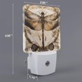 thumbnail image 2 of Fotbe Vintage Dragonfly Artwork Luz Nocturna LED, Luz de Noche con Sensor de Luz Natural de Anochecer a Amanecer, Se Enchufa a la Pared, Blanco Cálido 0.5W-EU, 2 of 7