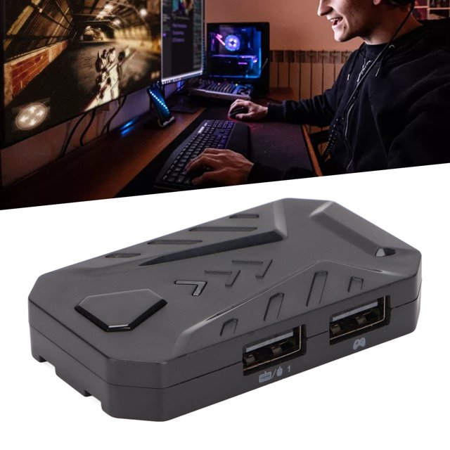 Keyboard Mouse Converter, Game Controller Adapter Free Setting USB Connection Plug and Play for