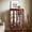Cherry, variant on MDQMD Cherry Curio Cabinet with 2 Glass Doors,Storage Cabinet with 2 Adjustable Glass Shelves,Display Cabinet with Vintage Metal Handle and LED Light for Living Room