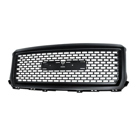 Ikon Motorsports Compatible with 14-15 GMC Sierra 1500 Denali Style Black Front Bumper Hood Mesh Grille ABS 2014 2015