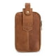 thumbnail image 5 of Paquete de cuero Bolso de cinturón de cuero vintage para hombre, bolso de viaje para teléfono celular, monedero, riñonera, riñonera, 5 of 8