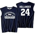 thumbnail image 2 of Heated Rivalry Merch Hollander 24 Print Tank Top – Unisex O-Neck Sleeveless T-Shirt Casual Streetwear Sports Vest for TV Series Fans, 2 of 9