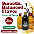 thumbnail image 5 of Food To Live Organic Vinegar Bundle, Set of 3 – Italian Balsamic Vinegar of Modena, Apple Cider Vinegar with Ginger and Turmeric, Apple Cider Vinegar with the Mother, Non-GMO, Vegan, 5 of 7