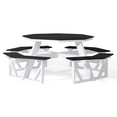 thumbnail image 3 of WestinTrends Outdoor 48" HDPE 8-Person Patio Octagon Picnic Table, Black, 3 of 13