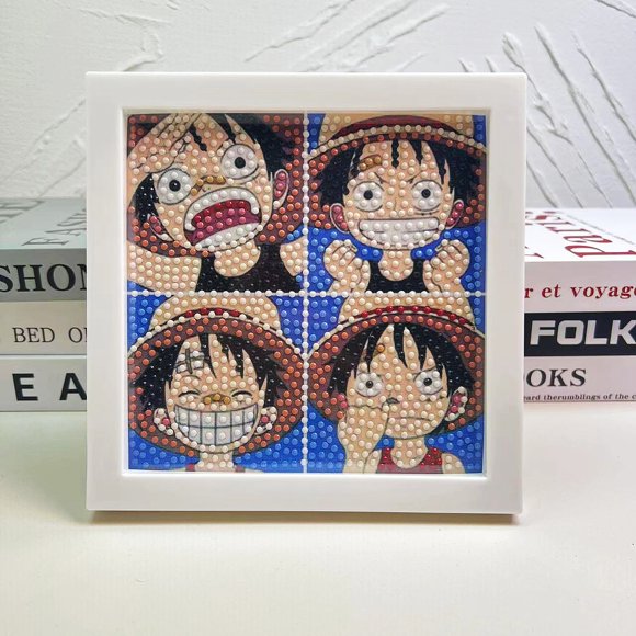 YIXINGCHEN Cute Anime 5D Diamond Drawing Kits, Gem Arts & Crafts Supplies with Frames, Cartoon Painting with Diamond, DIY Paint Supplies for Kid(Kumi) A1121-078