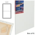 thumbnail image 6 of Paramount Canvas for Painting - Pack of 6, 24x24" White Canvases- 11/16" 100% Cotton Stretched Canvas, Triple-Primed for All Media, Medium Tooth, Back-Stapled, 12oz Primed Weight, Wood Stretcher Bars, 6 of 7