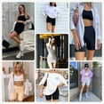 thumbnail image 3 of Womens Slip Shorts for Under Dresses High Waisted Smooth Anti Chafing Panties Yoga Biker Shorts, 3 of 3