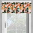 thumbnail image 2 of Ambesonne Hawaiian Valance Pack of 2, Colorful Tropical Forest, 54"X18", Multicolor, 2 of 5