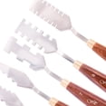 thumbnail image 6 of Creative Mark Painting Palette Knife Set FX Special Effects Flexible Stainless Steel Mixing & Painting Spatula Knife Set Wood Handle Create Texture With 9 Distinctive Blade Shapes [Set of 9], 6 of 7