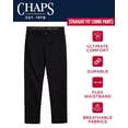 thumbnail image 2 of Chaps Men's Pants - Straight Fit 5-Pocket Comfort Stretch Chino Pants for Men - Men's Fashion Straight Leg Cotton Chinos, Size 44W x 32L, American Black, 2 of 6