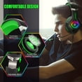 thumbnail image 4 of Gaming Headset for PC, PS5, PS4, Xbox Headset with 7.1 Surround Sound, Gaming Headphones with Noise Cancelling Flexible Mic RGB Light Memory Earmuffs for Xbox one, Switch, Mac, 4 of 6