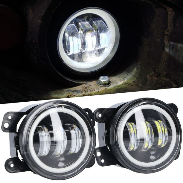 Luz de anillo delantera, luz de ojos de ángel, 30 W, repuesto de faro antiniebla LED, innovación moderna